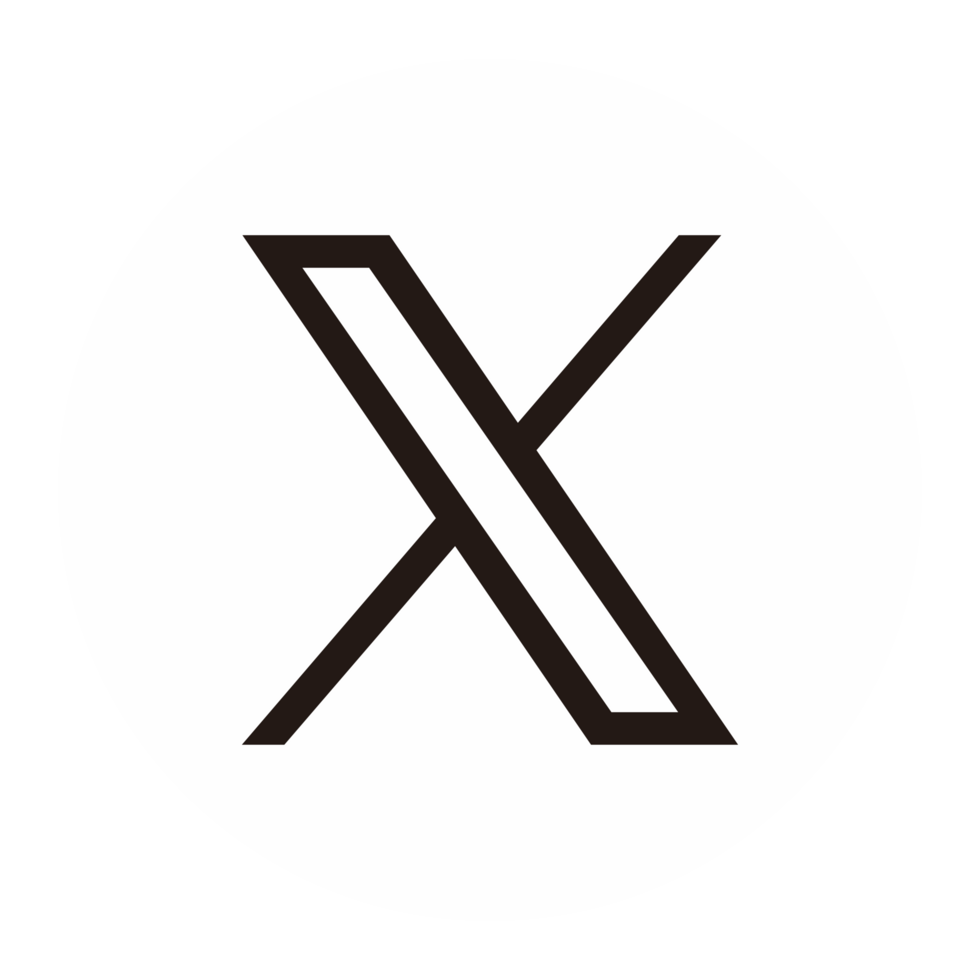 X, nuevo gorjeo logo png