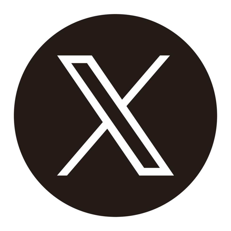 X, nuevo gorjeo logo png