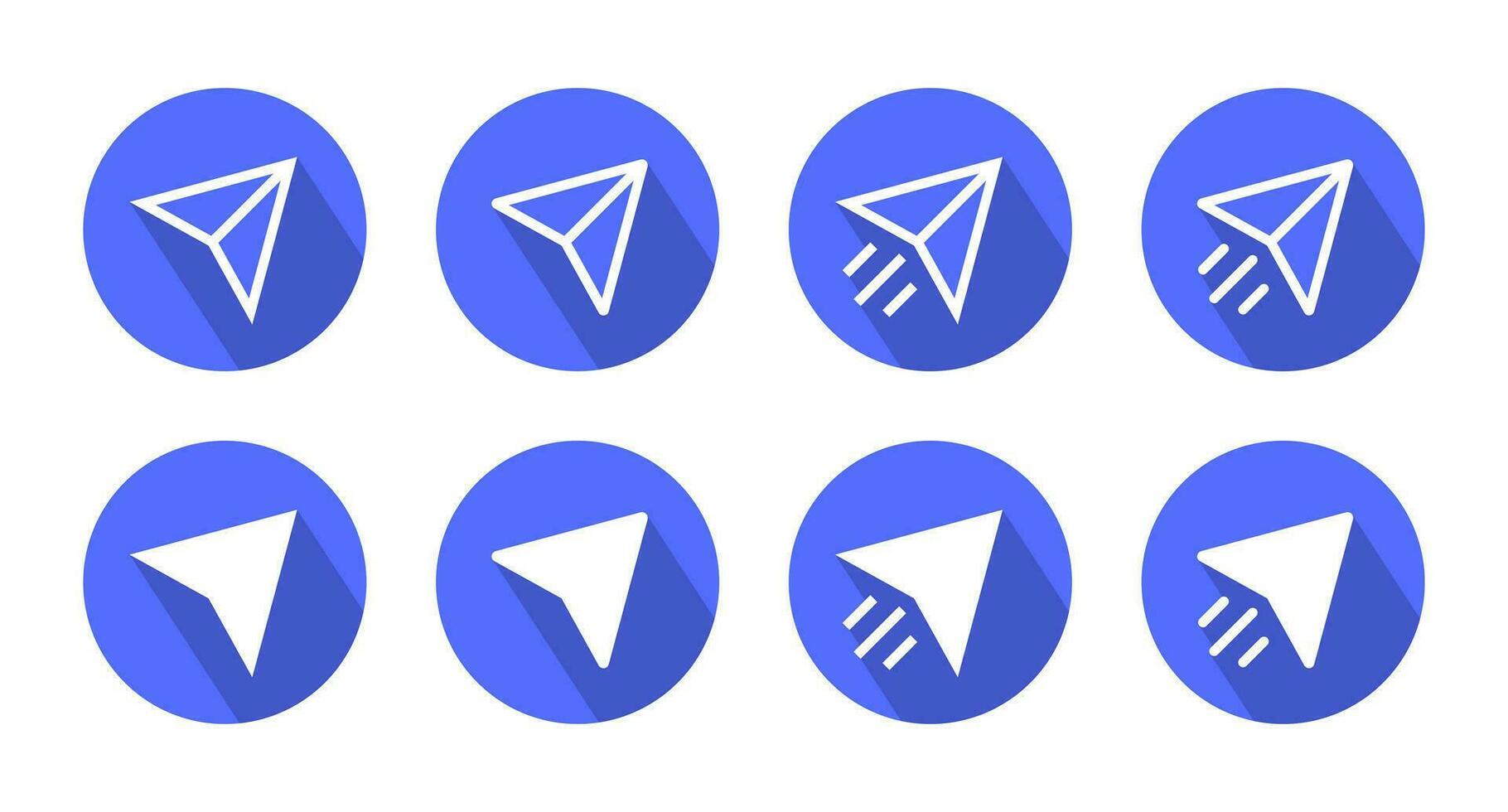 Share icon vector in paper plane style. Social media repost button