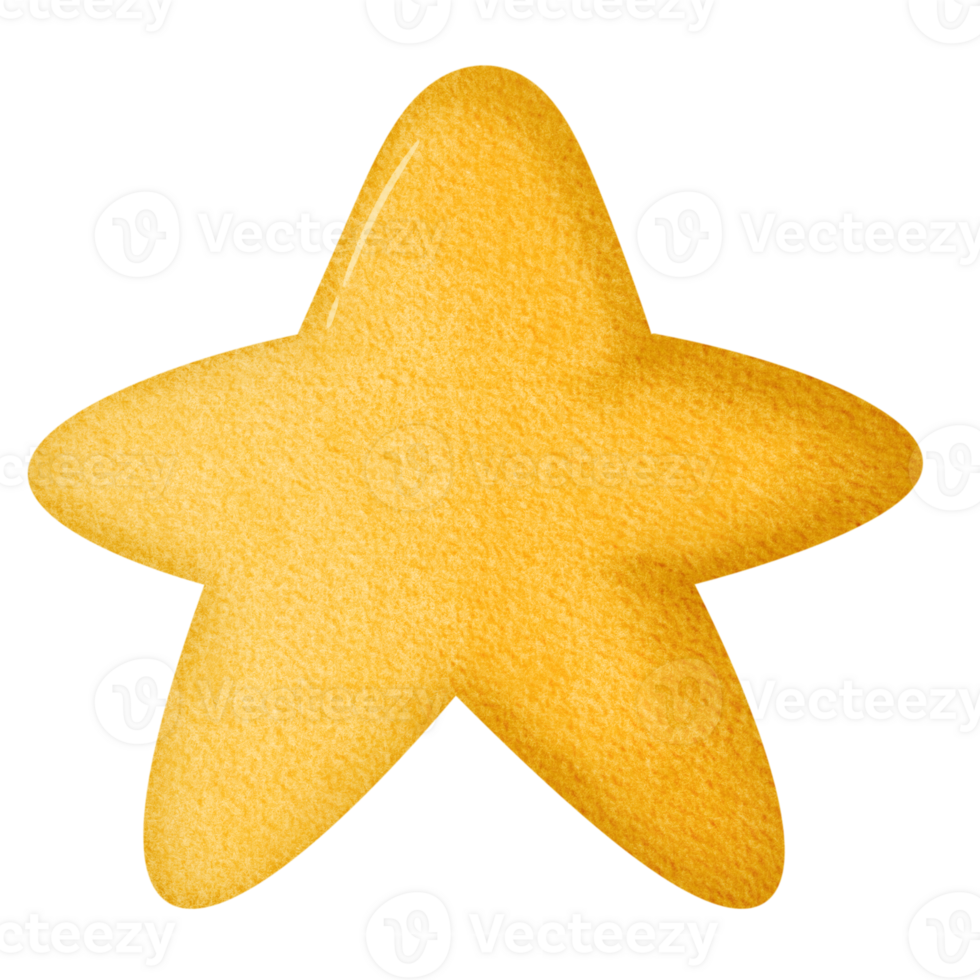 golden star on Christmas png