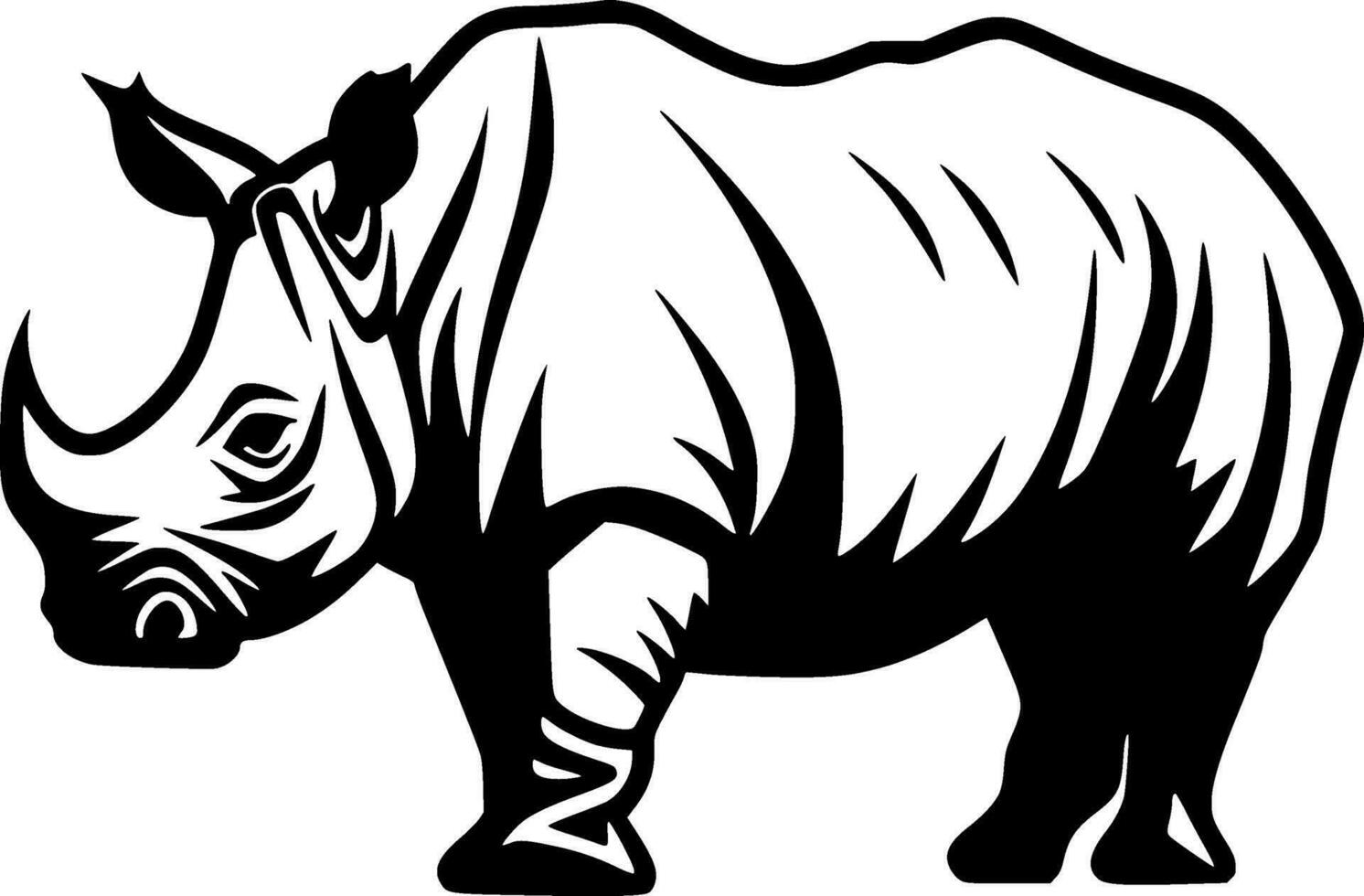 Rhinoceros - High Quality Vector Logo - Vector illustration ideal for T-shirt graphic