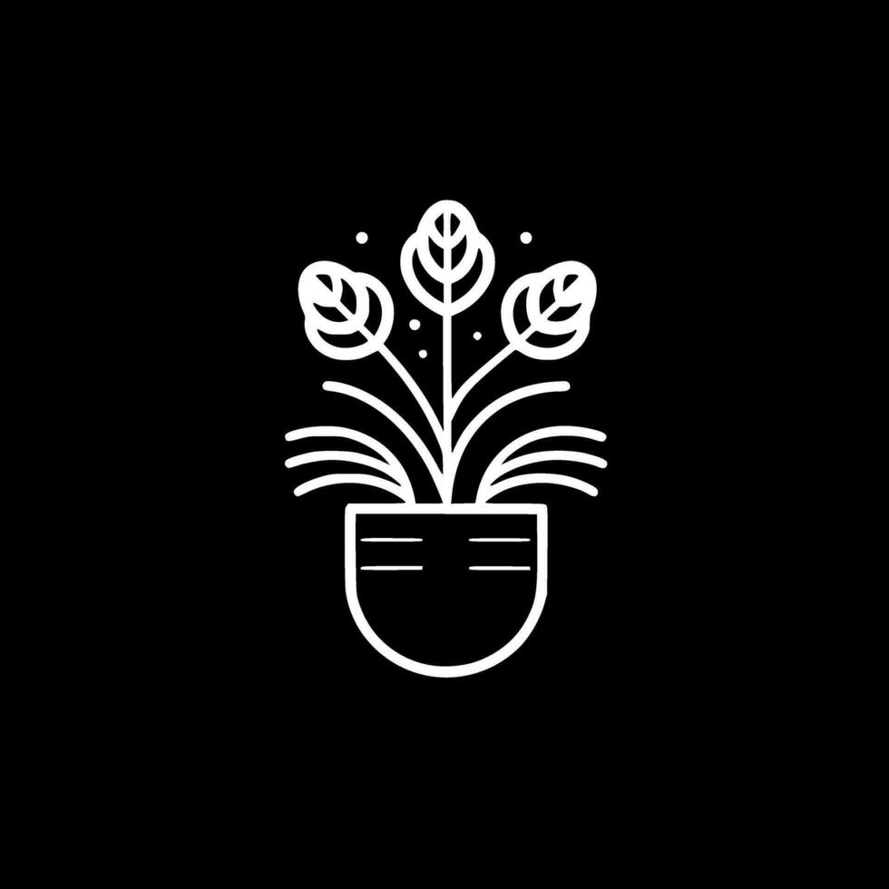 Plants, Minimalist and Simple Silhouette - Vector illustration