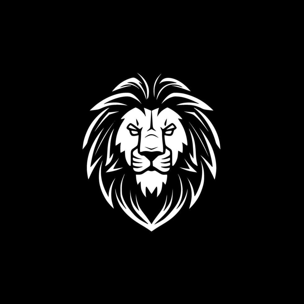 Lion - Minimalist and Flat Logo - Vector illustration