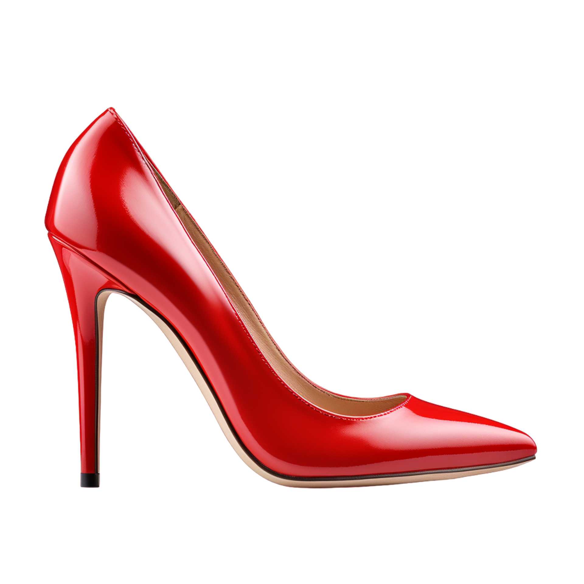 AI generated Elegant red high heels 34801111 PNG