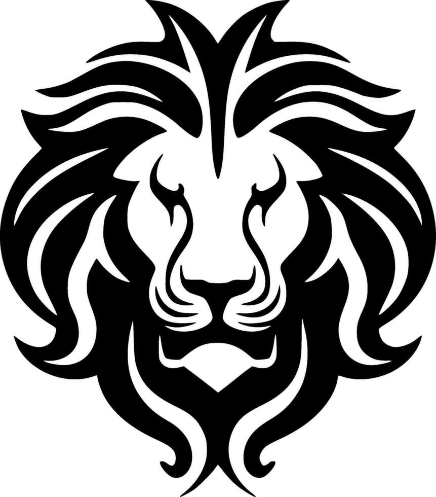Lion - Minimalist and Flat Logo - Vector illustration