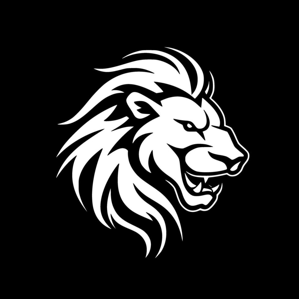 Lion - Minimalist and Flat Logo - Vector illustration