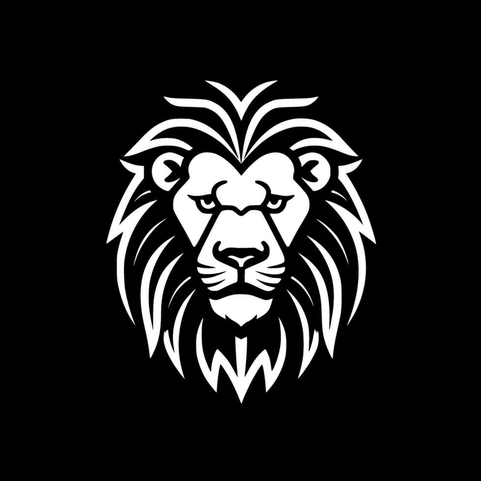 Lion - Minimalist and Flat Logo - Vector illustration