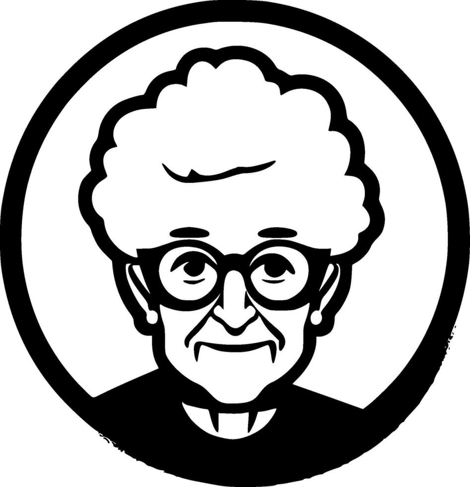 Grandma - High Quality Vector Logo - Vector illustration ideal for T-shirt graphic