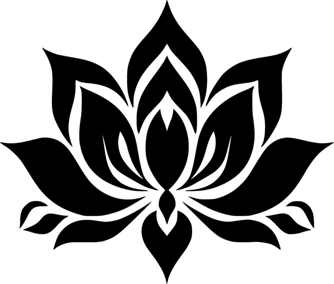 Flower, Minimalist and Simple Silhouette - Vector illustration