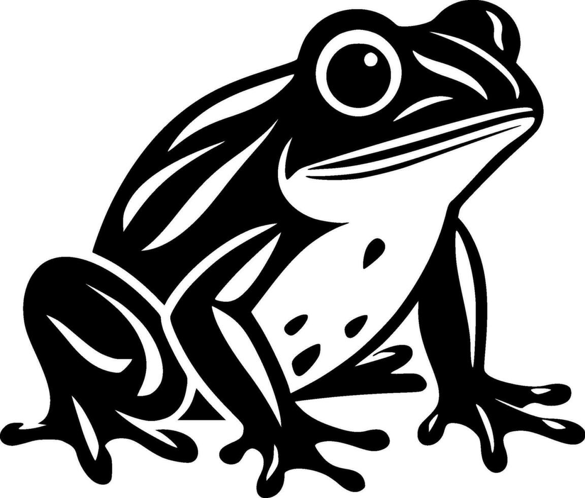 Frog - Minimalist and Flat Logo - Vector illustration