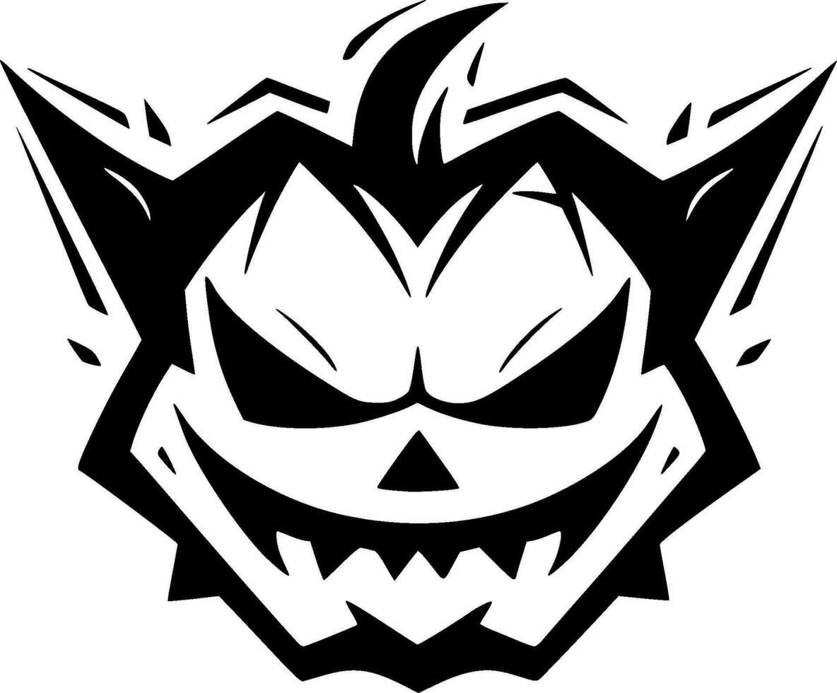 Halloween, Black and White Vector illustration