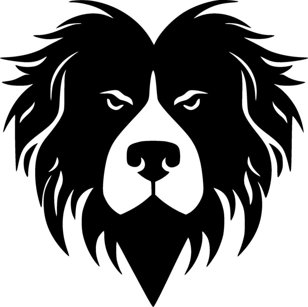 Dog, Minimalist and Simple Silhouette - Vector illustration