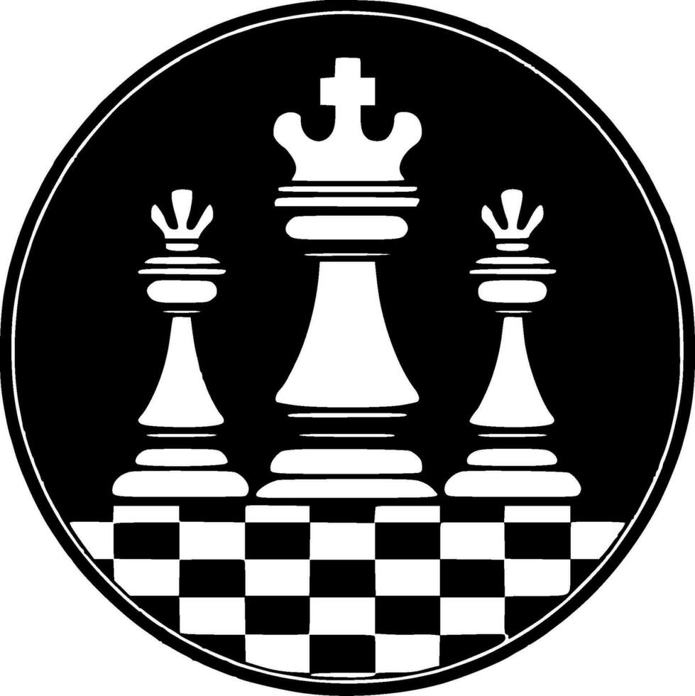 ajedrez - alto calidad vector logo - vector ilustración ideal para camiseta gráfico