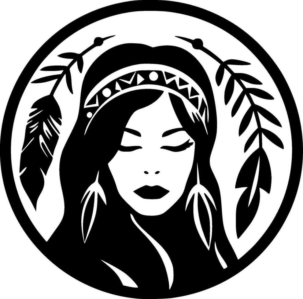 Boho - High Quality Vector Logo - Vector illustration ideal for T-shirt graphic
