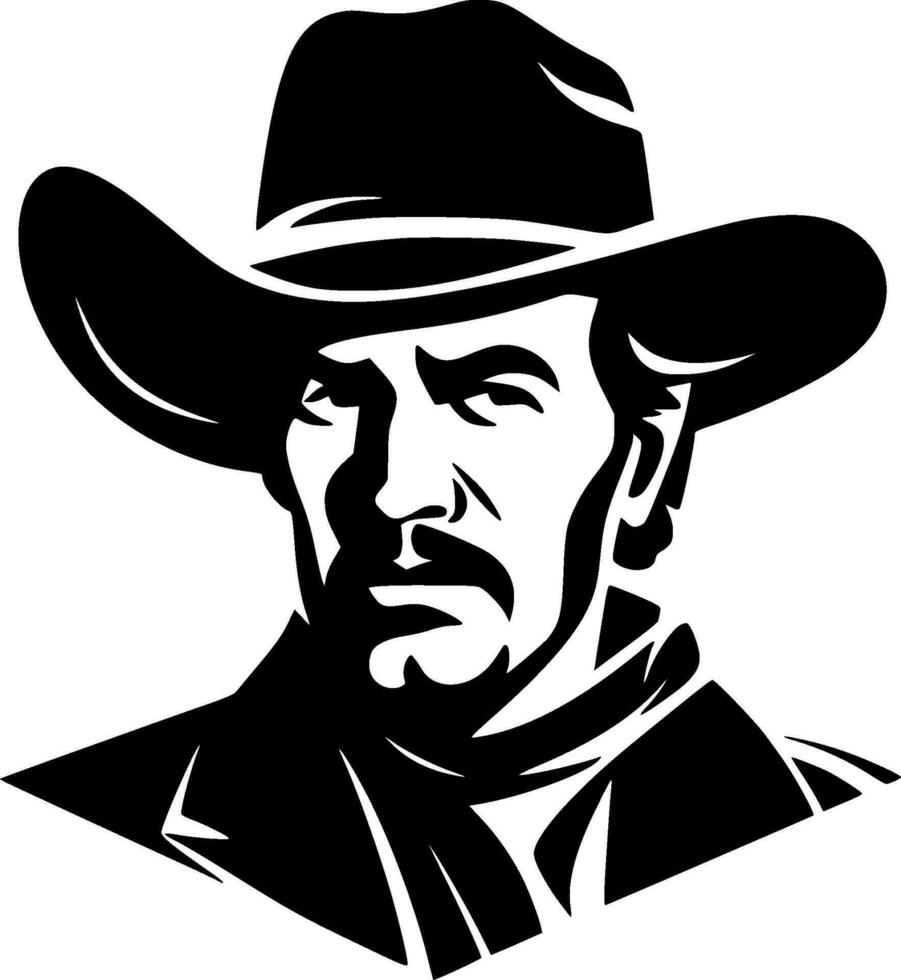 Western, Minimalist and Simple Silhouette - Vector illustration