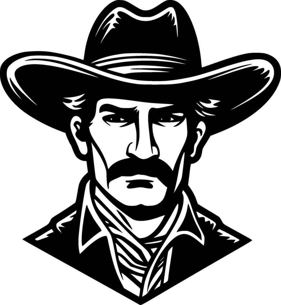 Western, Minimalist and Simple Silhouette - Vector illustration