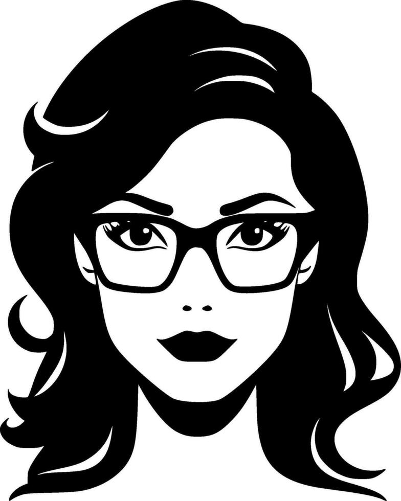 Teacher - Black and White Isolated Icon - Vector illustration