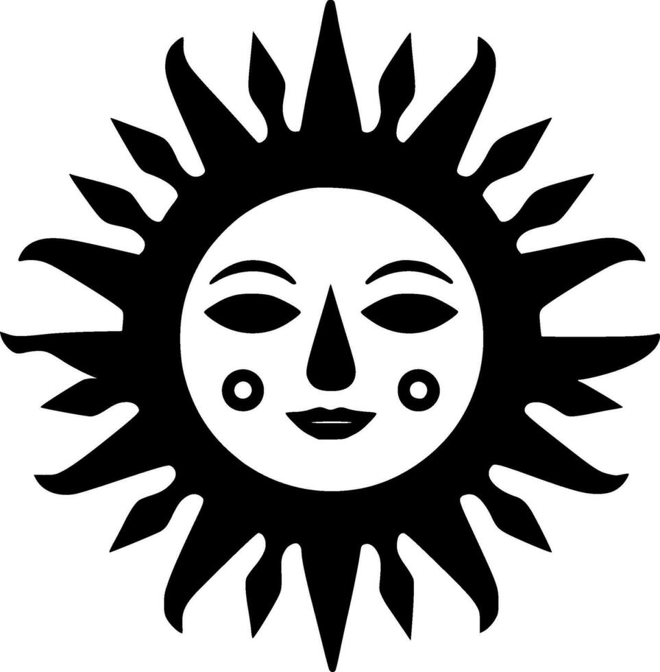 Sun - High Quality Vector Logo - Vector illustration ideal for T-shirt graphic