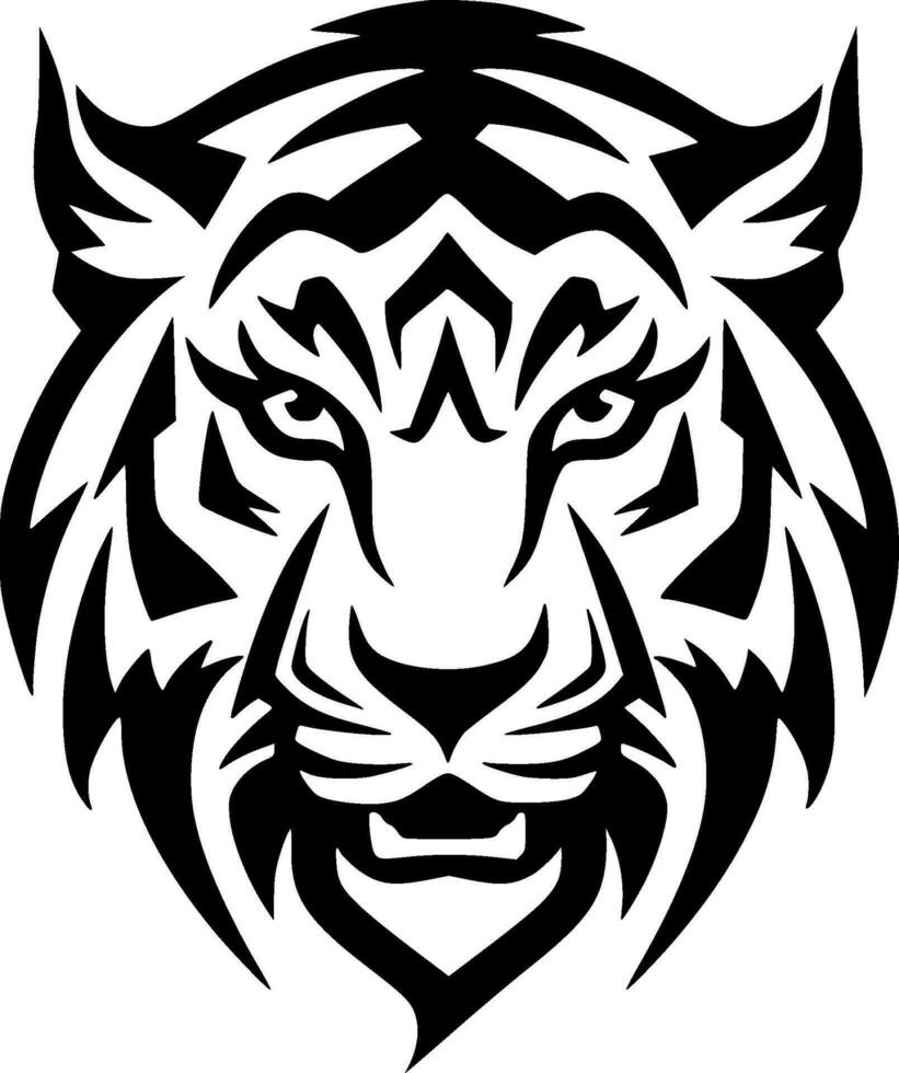 Tiger - Minimalist and Flat Logo - Vector illustration