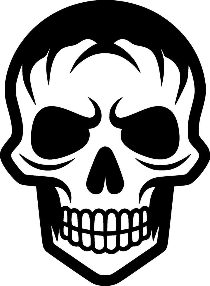 esqueleto - minimalista y plano logo - vector ilustración