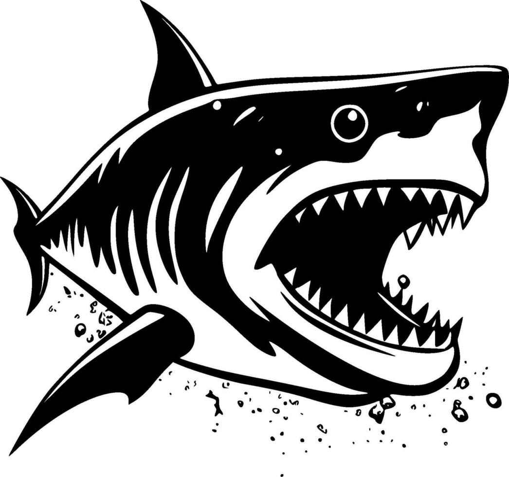 Shark - High Quality Vector Logo - Vector illustration ideal for T-shirt graphic