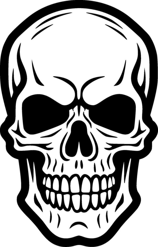 Skull - Minimalist and Flat Logo - Vector illustration