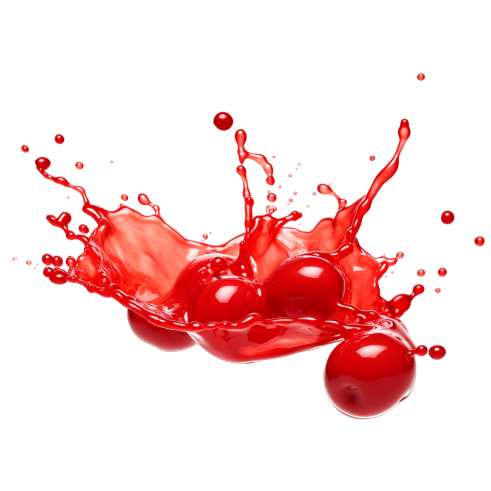 ai gerado vermelho gotas e salpicos do ketchup ou molho png