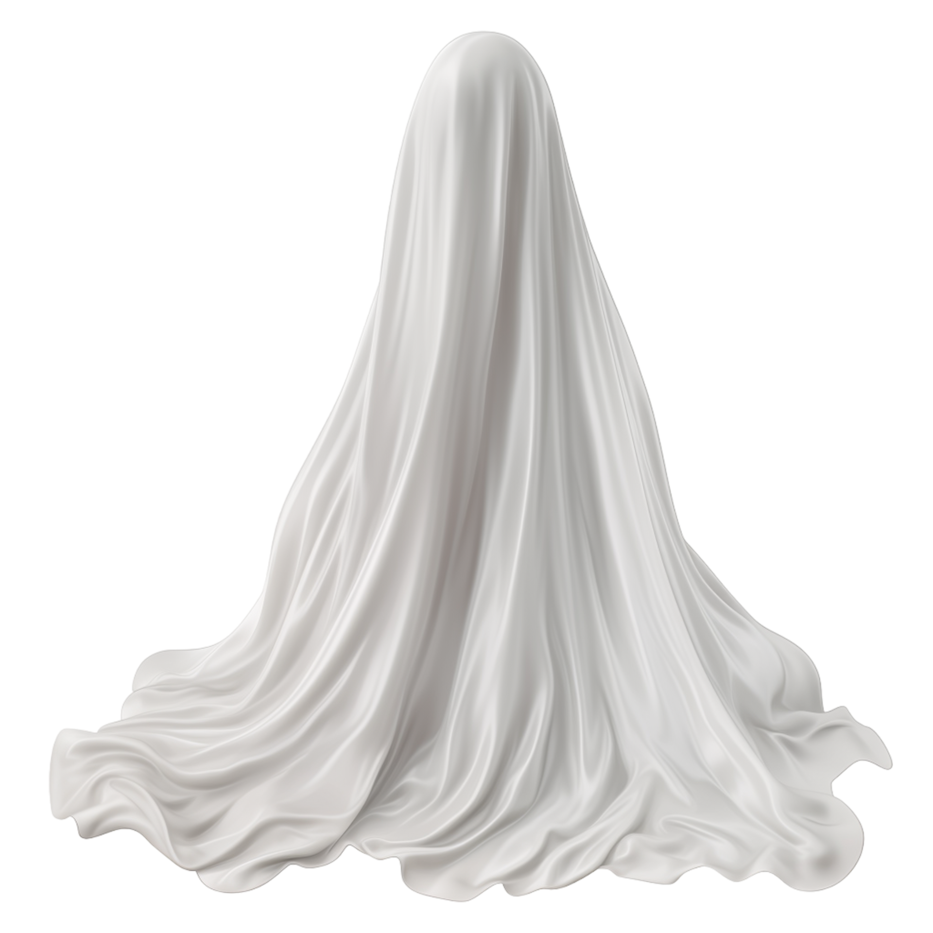 AI generated White sheets ghost or cloth ghost dressup for Halloween