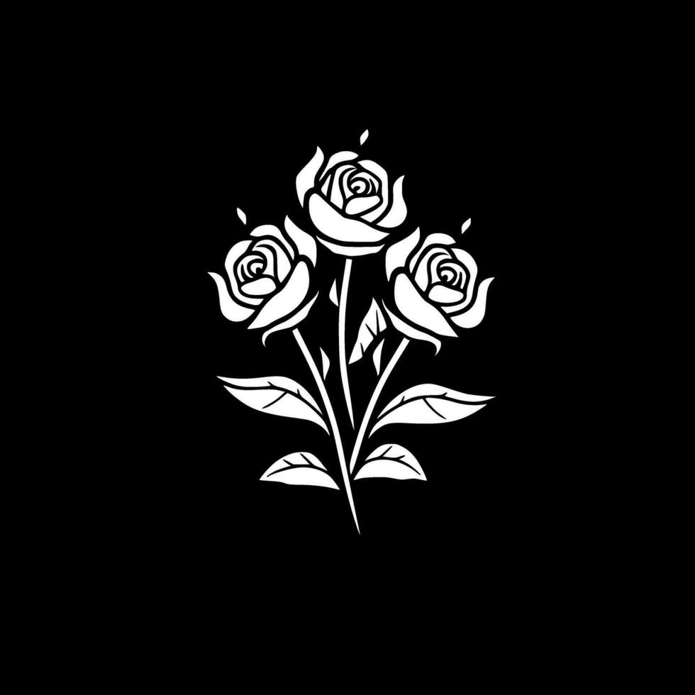 Roses - High Quality Vector Logo - Vector illustration ideal for T-shirt graphic