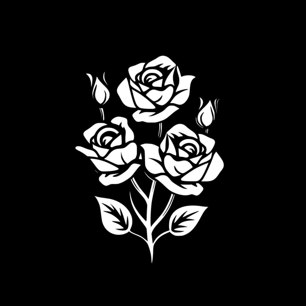 Roses - High Quality Vector Logo - Vector illustration ideal for T-shirt graphic