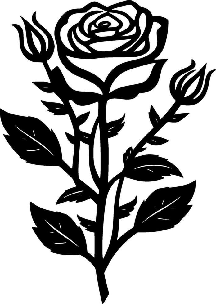 Roses - High Quality Vector Logo - Vector illustration ideal for T-shirt graphic
