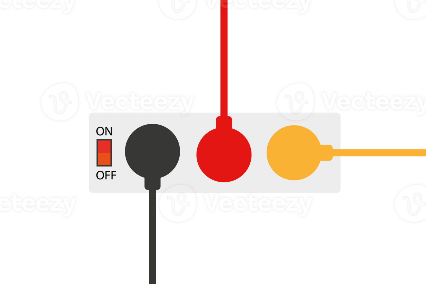Socket and plugs inserted into the electrical socket set. png