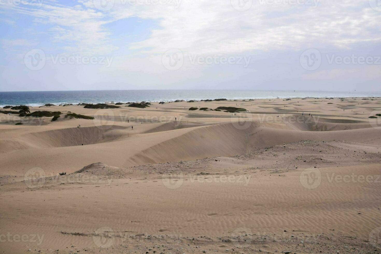 a view of many sand dunes photo