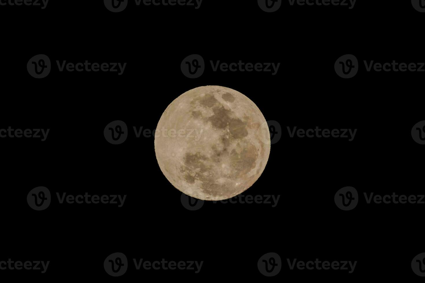 el lleno Luna es visto en el oscuro cielo foto