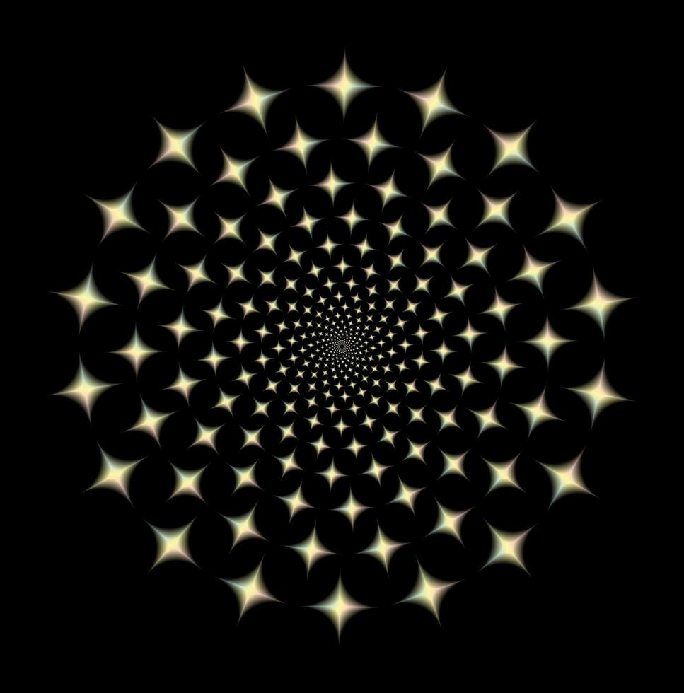 Fibonacci gradient blurred Ratio Spiral Vector Pattern,