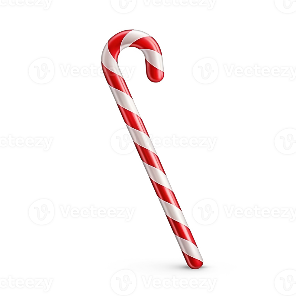 Christmas Candy Cane isolated on white background png