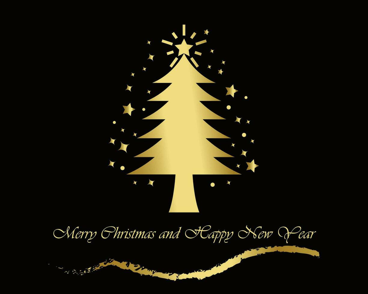 merry Christmas and happy new year illustration vector