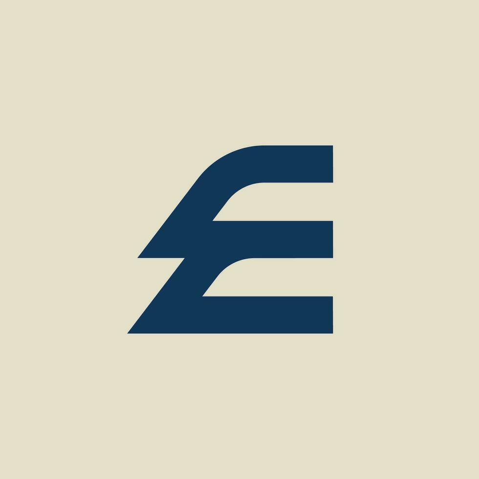 E letter logo vector