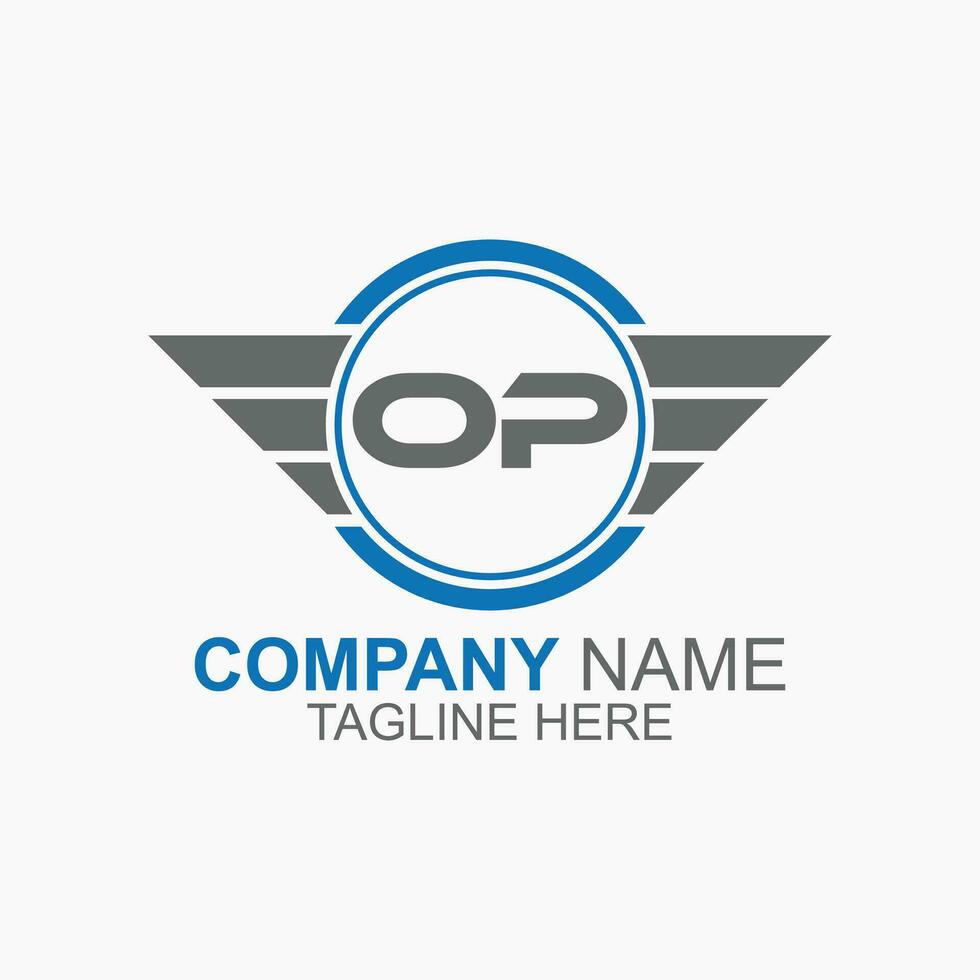 Circle letter logo design service vector