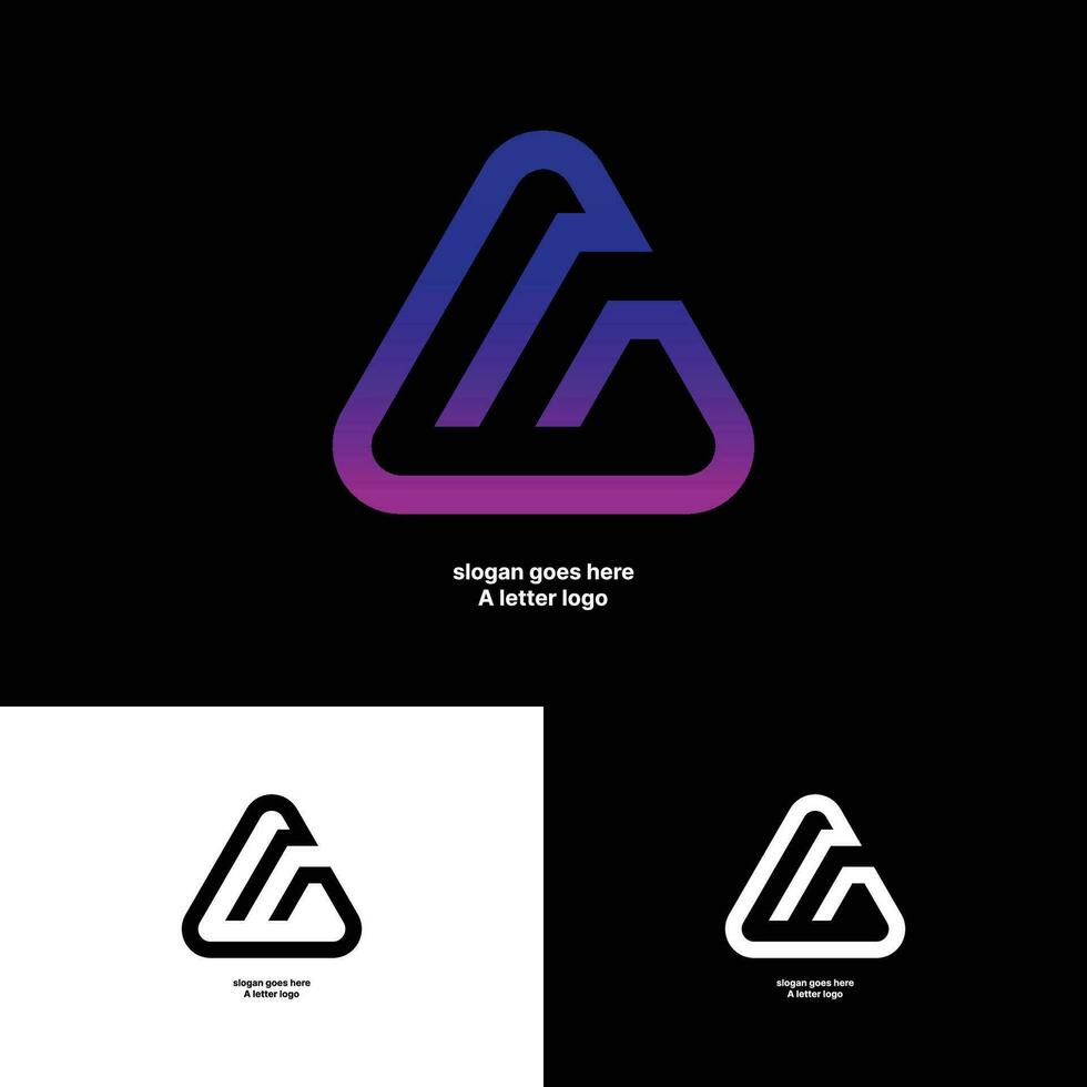 Minimal A Letter Logo Template, A Letter Vector Logo