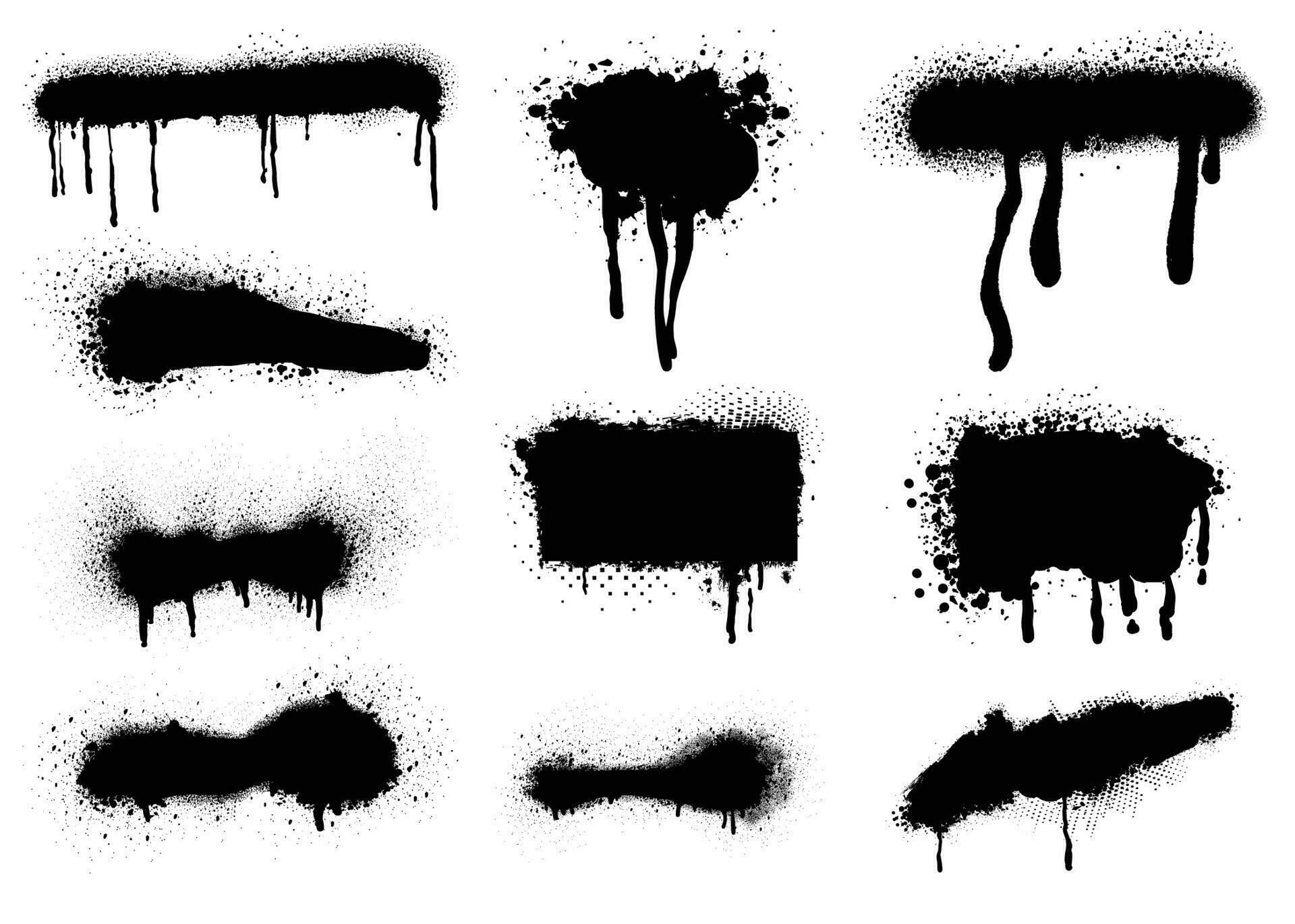 Graffiti spray paint element 34806360 Vector Art at Vecteezy