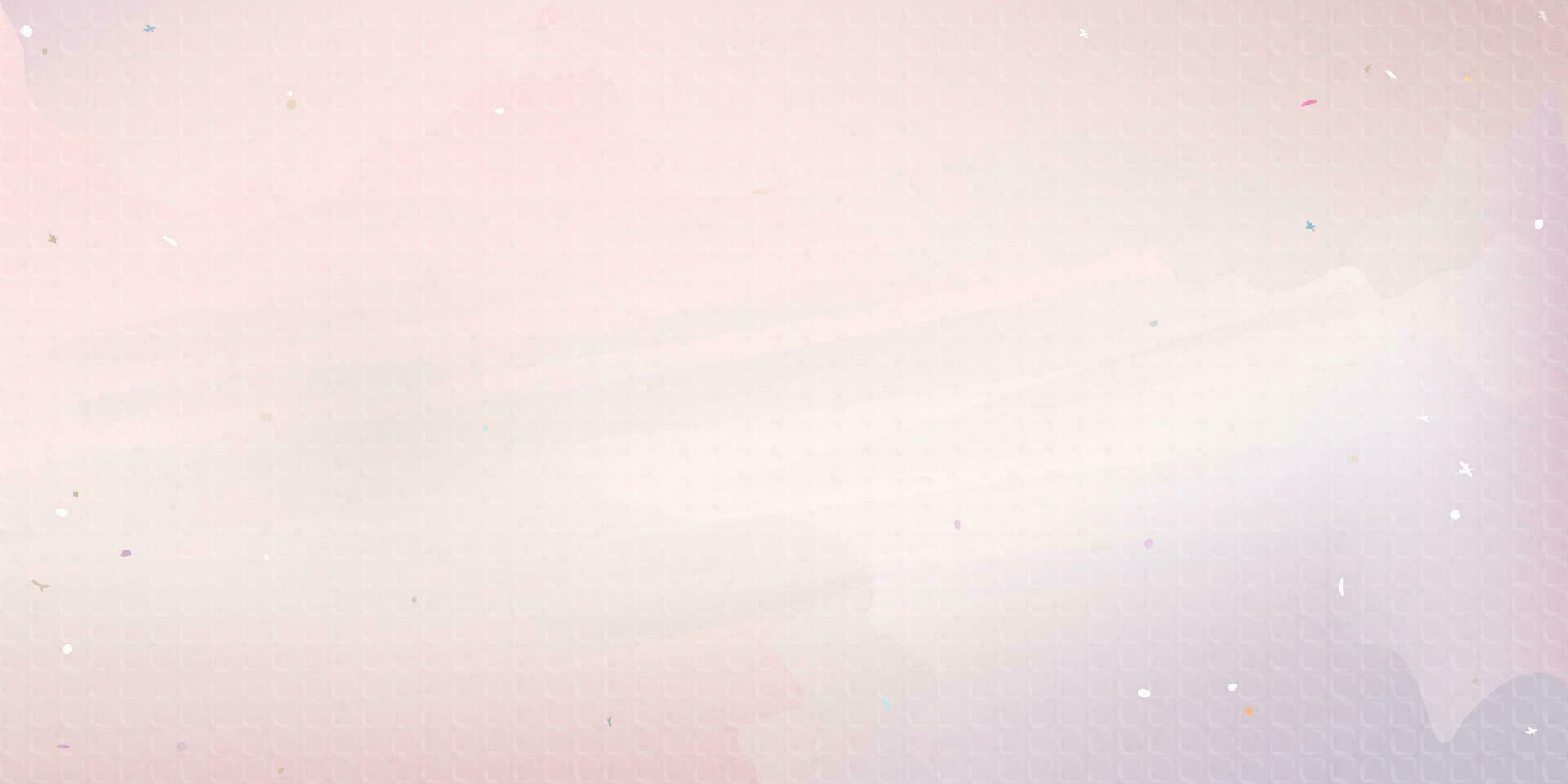 Abstract pink watercolor stained on white paper textured digital painting background. Valentine concept background template. vector