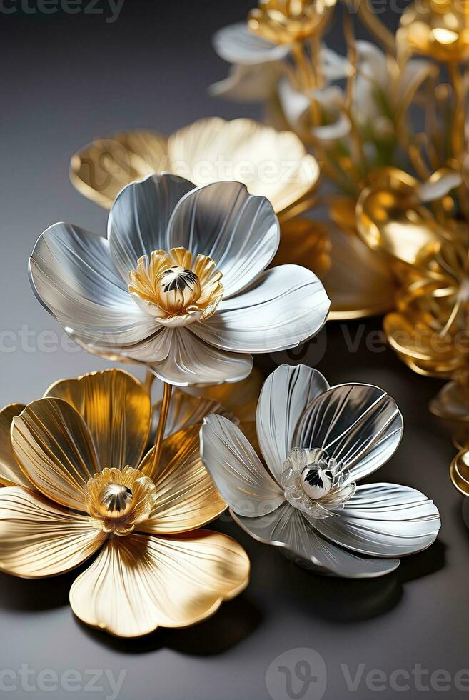 Silver Flowers Stock Photos, Images and Backgrounds for Free Download