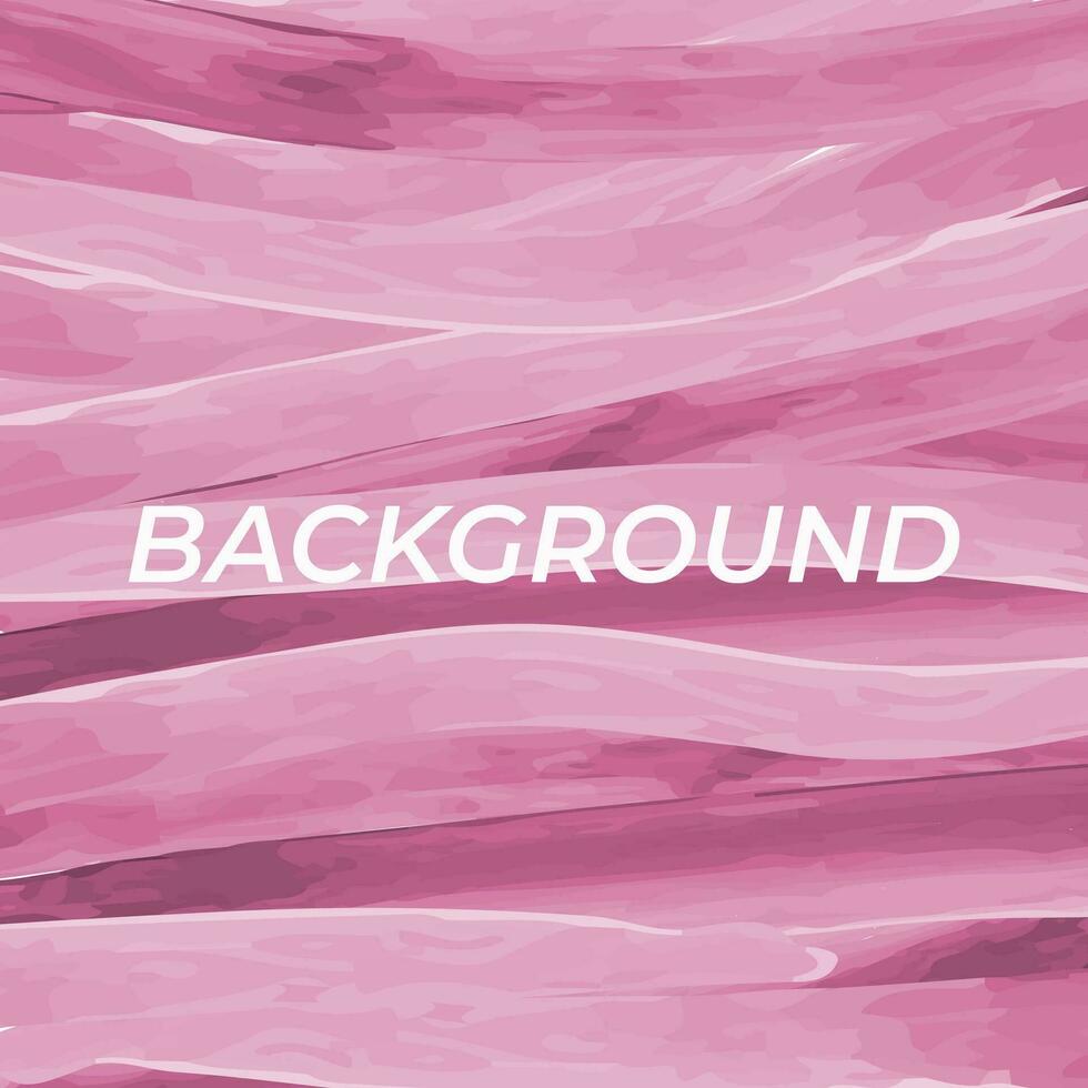 Pink background of watercolor brushes. valentine's day vector