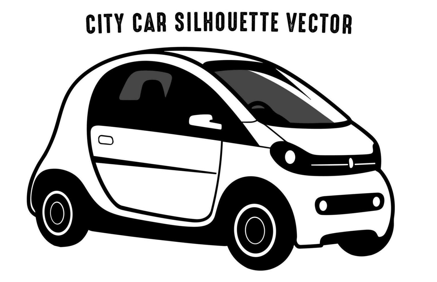 Car Sketch silhouette Vector isolated on a white background