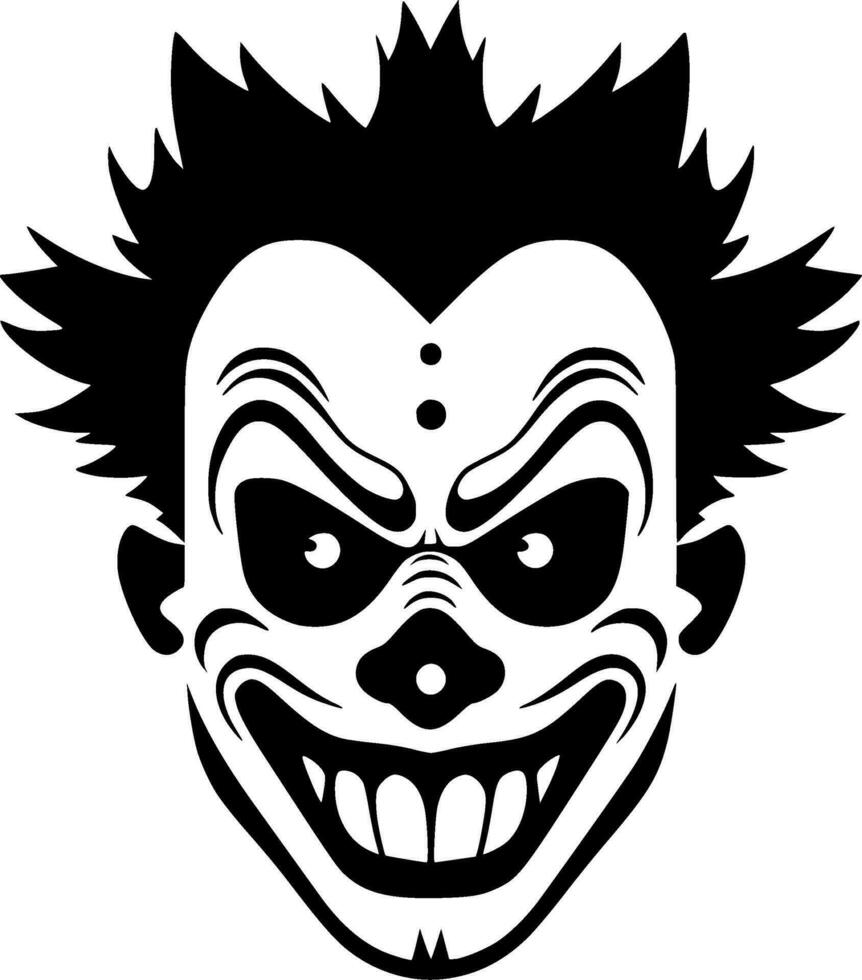 Clown, Minimalist and Simple Silhouette - Vector illustration