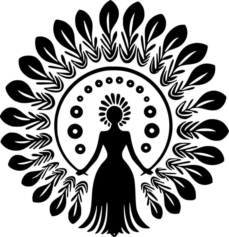 Boho, Minimalist and Simple Silhouette - Vector illustration