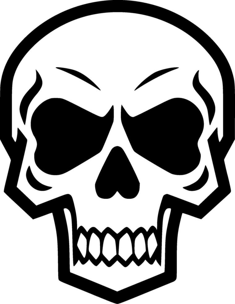 Skull - Minimalist and Flat Logo - Vector illustration