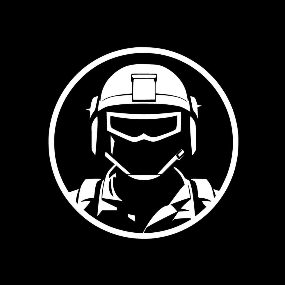 Army, Minimalist and Simple Silhouette - Vector illustration
