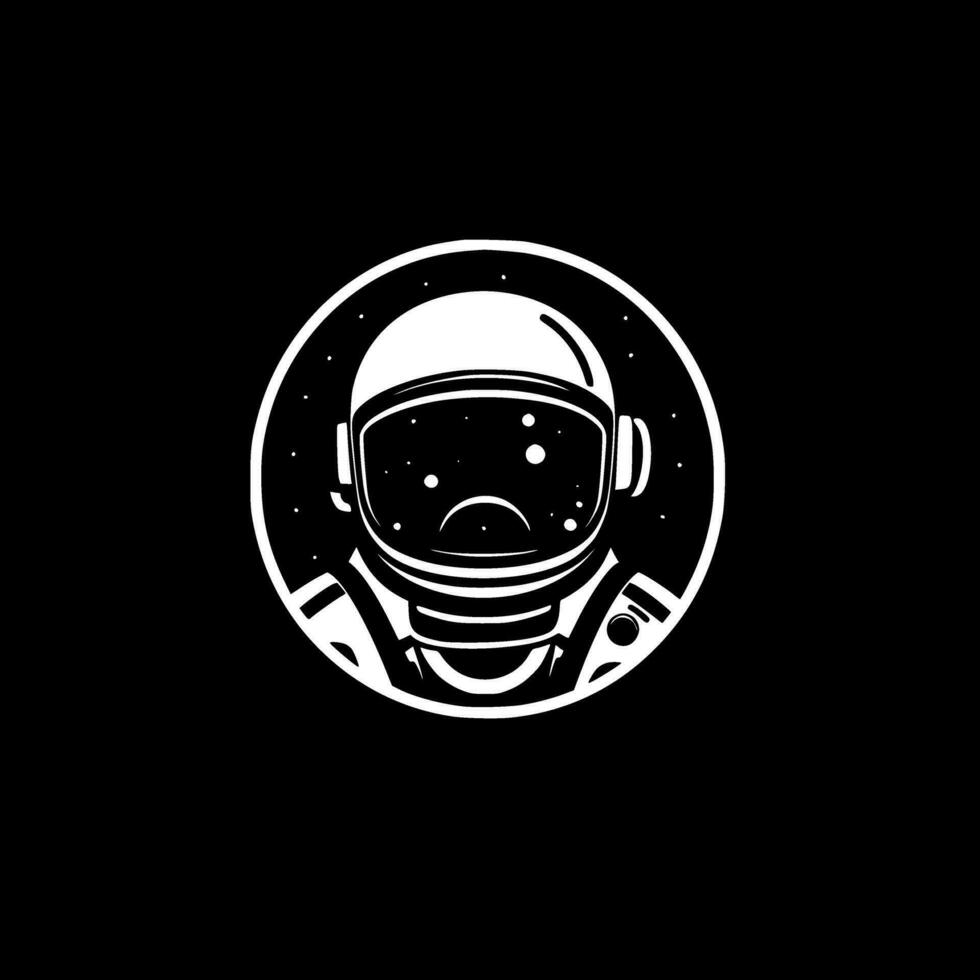 Astronaut, Minimalist and Simple Silhouette - Vector illustration